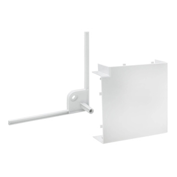 Optiline 70 kolano 90° 155 x 55 mm PC ABS biel polarna ISM11403P