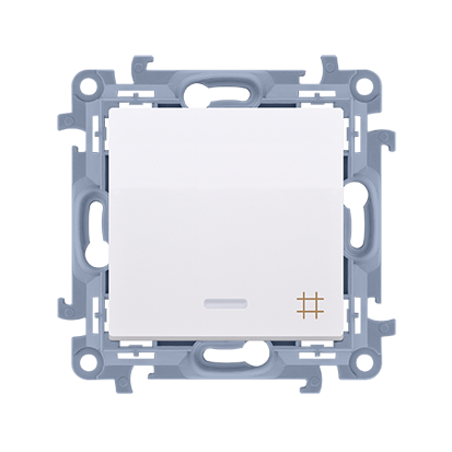 Łącznik krzyżowy z podświetleniem LED biały 10AX