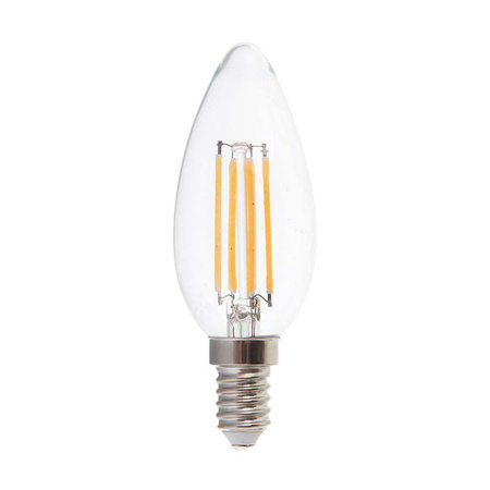 Żarówka LED V-TAC 6W Filament E14 Świeczka VT-2327 6400K 800lm