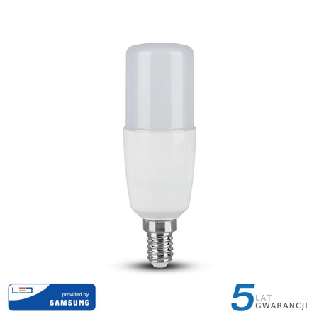 Żarówka LED V-TAC SAMSUNG CHIP 8W E14 T37 VT-248 3000K 660lm 5 Lat Gwarancji