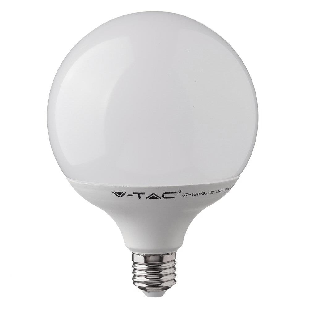 Żarówka LED V-TAC SAMSUNG CHIP 18W E27 Kula Glob G120 VT-288 6400K 2000lm 5 Lat Gwarancji