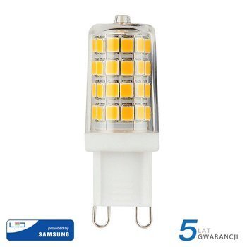 Żarówka LED V-TAC SAMSUNG CHIP 3W G9 VT-204 4000K 300lm 5 Lat Gwarancji