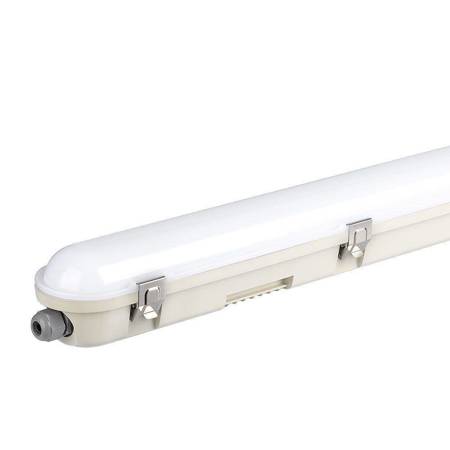 36W LED WP LAMP FITTING 120CM WITH SAMSUNG CHIP-MILKY COVER+SS CLIPS 6400K