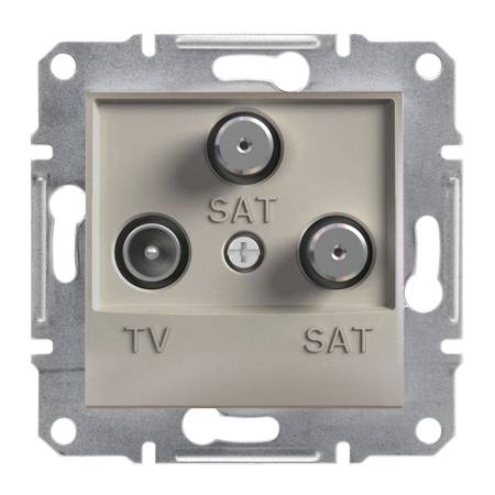 Asfora gniazdo TV-SAT-SAT końcowe 1dB bez ramki  EPH3600169