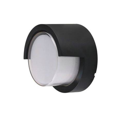 Oprawa Ścienna V-TAC 7W LED Czarna Okrągła IP65 VT-831 3000K 400lm