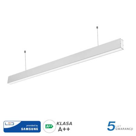 Oprawa V-TAC LED Linear SAMSUNG CHIP 40W Do łączenia Zwieszana Biała 120cm VT-7-40-W 4000K 3200lm 5 Lat Gwarancji