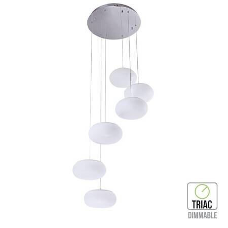 Oprawa Zwieszana V-TAC 72W LED Triac Ściemnialna Biała VT-7390 3000K 6500lm 3 Lata Gwarancji