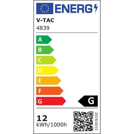 Panel LED V-TAC 12W Szkło Kwadrat Zmiana Barwy VT-1204G-SQ 1020lm