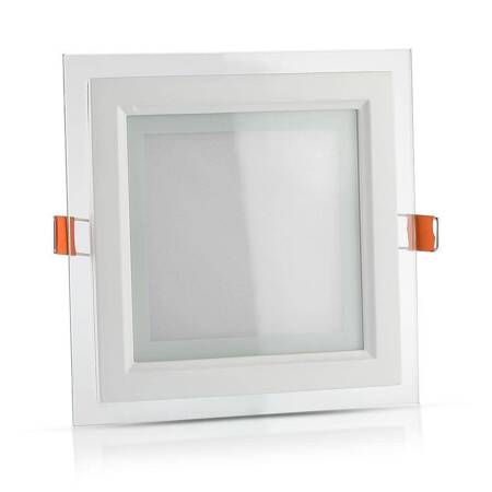 Panel LED V-TAC 18W LED Szkło Kwadrat VT-1881G 6400K 1260lm