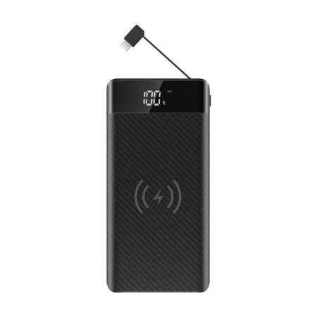 Power Bank V-TAC 20000mAh Indukcja Z przewodem Micro USB Czarny VT-3058