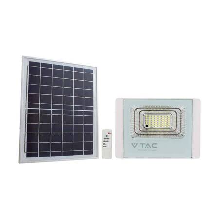 Projektor LED Solarny V-TAC 20W Biały IP65, Pilot, Timer VT-60W 6400K 1650lm