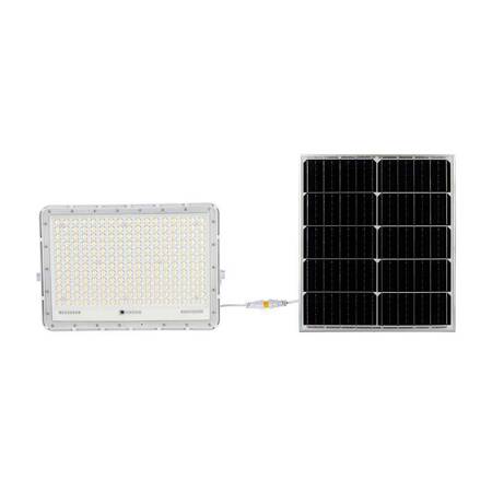 Projektor LED Solarny V-TAC 30W Pilot, AUTO, Timer, IP65 Biały VT-240W-W 6400K 2600lm