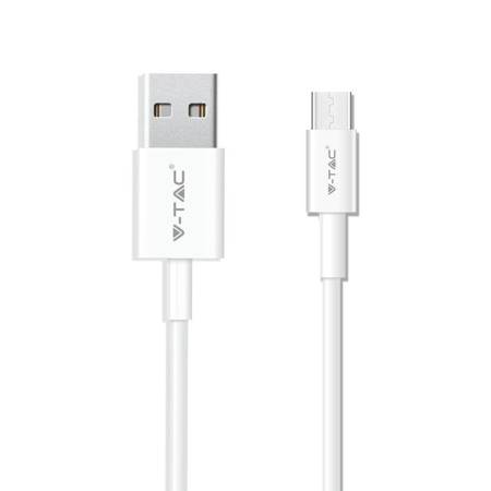 Przewód USB V-TAC Typ C 1M Biały Seria Pearl VT-5302