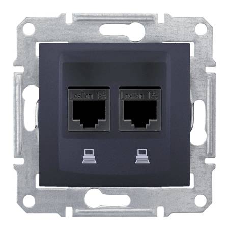 Sedna gniazdo komp. 2x RJ45 kat.5e STP  SDN4600170