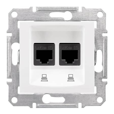 Sedna gniazdo komp. 2x RJ45 kat.6 STP  SDN5000121