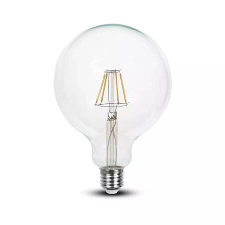 Żarówka LED 10W Filament E27 Kula Glob G125 V-TAC 6500K 1055lm