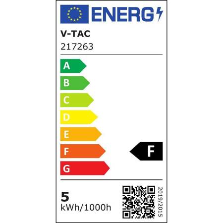 Żarówka LED V-TAC 4,5W E14 Świeczka (Opak. 3szt) VT-2076 2700K 470lm