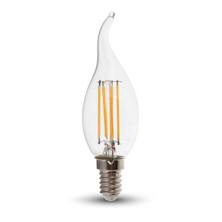 Żarówka LED V-TAC 4W Filament E14 Świeczka Płomyk VT-1997 4000K 400lm