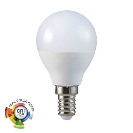 Żarówka LED V-TAC 5.5W E14 P45 Kulka CRI95+ VT-2236 6400K 470lm