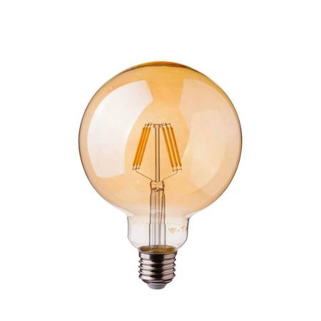 Żarówka LED V-TAC 6W Filament E27 Kula G95 Bursztyn Ściemnialna VT-2026D 2200K 600lm