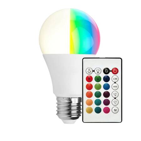 Żarówka LED V-TAC 8,5W E27 A60 Pilot VT-2229-N-1 RGB+4000K 806lm