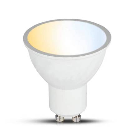 Żarówka LED WiFi V-TAC 4.5W GU10 110st SMART Amazon Alexa Google Home VT-5174 2700K-6400K 300lm